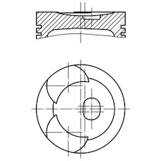 Píst MAHLE ORIGINAL 001 78 00