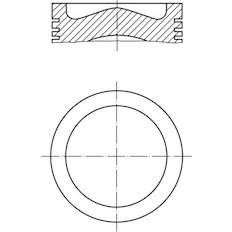 Píst MAHLE ORIGINAL 001 PI 00108 000