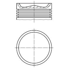 Píst MAHLE ORIGINAL 001 PI 00110 033