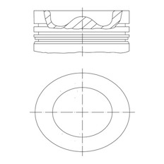 Píst MAHLE ORIGINAL 001 PI 00195 000