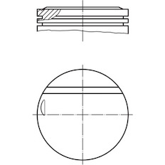 Píst MAHLE ORIGINAL 002 16 01