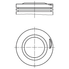 Píst MAHLE ORIGINAL 002 25 01