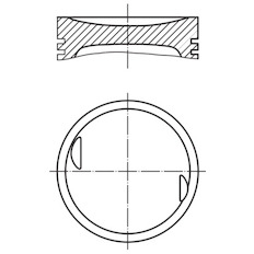 Píst MAHLE ORIGINAL 002 27 00