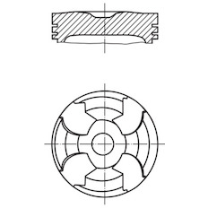 Píst MAHLE ORIGINAL 002 30 01