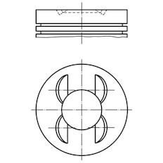 Píst MAHLE ORIGINAL 002 51 00