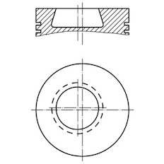 Píst MAHLE ORIGINAL 002 80 01