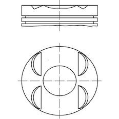 Píst MAHLE ORIGINAL 002 94 01