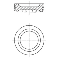 Píst MAHLE ORIGINAL 003 17 00