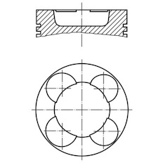 Píst MAHLE ORIGINAL 003 54 00