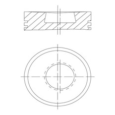 Píst MAHLE ORIGINAL 003 72 10