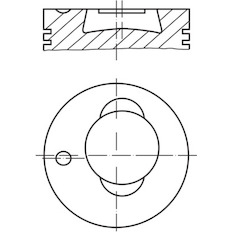 Píst MAHLE ORIGINAL 003 83 10