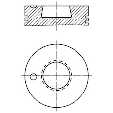 Píst MAHLE ORIGINAL 003 93 00