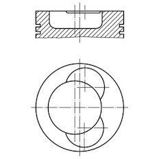 Píst MAHLE ORIGINAL 004 50 01