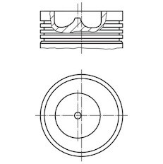 Píst MAHLE ORIGINAL 007 85 00