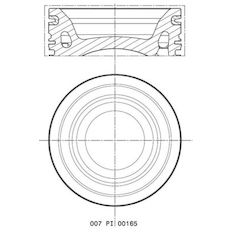 Píst MAHLE ORIGINAL 007 PI 00165 000