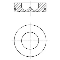 Píst MAHLE ORIGINAL 008 18 00