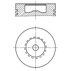 Píst MAHLE ORIGINAL 008 31 00