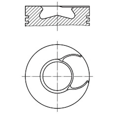 Píst MAHLE ORIGINAL 008 34 00