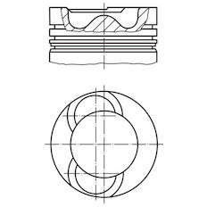 Píst MAHLE ORIGINAL 009 08 00