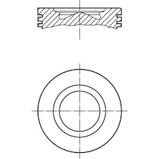 Píst MAHLE ORIGINAL 009 68 00