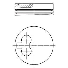 Píst MAHLE ORIGINAL 009 79 00