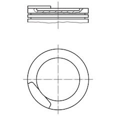 Píst MAHLE ORIGINAL 011 08 12