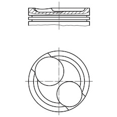 Píst MAHLE ORIGINAL 011 64 00