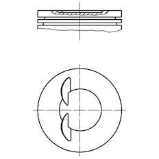 Píst MAHLE ORIGINAL 011 70 01