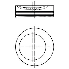 Píst MAHLE ORIGINAL 011 74 02