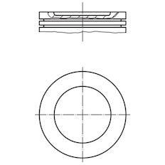 Píst MAHLE ORIGINAL 011 91 01