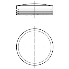 Píst MAHLE ORIGINAL 012 26 00