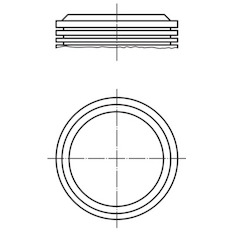 Píst MAHLE ORIGINAL 021 09 00