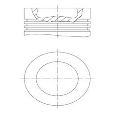 Píst MAHLE ORIGINAL 028 PI 00137 000