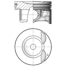 Píst MAHLE ORIGINAL 028 PI 00176 000