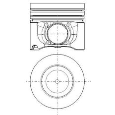 Píst MAHLE ORIGINAL 028 PI 00178 000