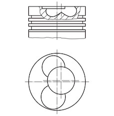 Píst MAHLE ORIGINAL 030 40 12