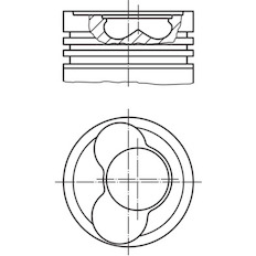 Píst MAHLE ORIGINAL 030 58 01