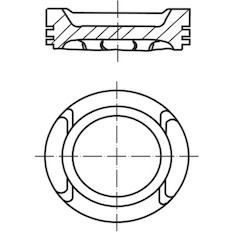 Píst MAHLE ORIGINAL 030 60 01