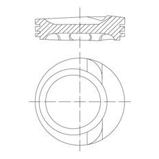 Píst MAHLE ORIGINAL 030 68 00