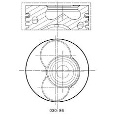 Píst MAHLE ORIGINAL 030 86 01