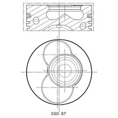 Píst MAHLE ORIGINAL 030 87 01