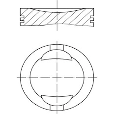 Píst MAHLE ORIGINAL 034 69 00