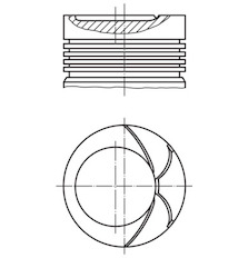 Píst MAHLE ORIGINAL 034 92 00