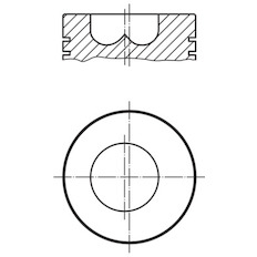 Píst MAHLE ORIGINAL 037 43 00