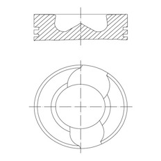 Píst MAHLE ORIGINAL 037 PI 00109 000