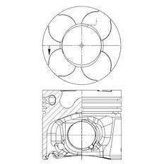 Píst MAHLE ORIGINAL 038 64 00