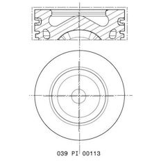 Píst MAHLE ORIGINAL 039 PI 00113 000