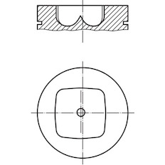 Píst MAHLE ORIGINAL 043 80 00