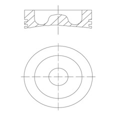 Píst MAHLE ORIGINAL 061 PI 00128 010