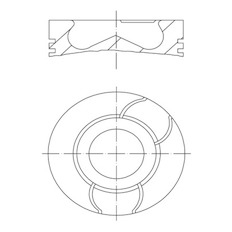 Píst MAHLE ORIGINAL 061 PI 00134 000